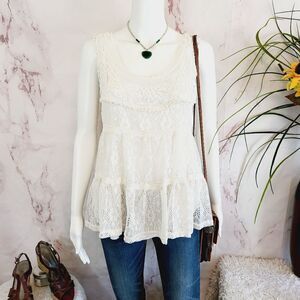 American Rag layered lace tiered top